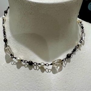 Silpada Freshwater Pearl/Crystal Bead Necklace